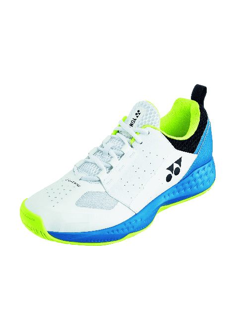 Yonex Power Cushion Lumio 4 Mens Tennis Shoes - White / Ocean Blue - Main
