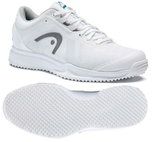 HEAD Sprint Pro 3.0 Womens Grass Court Tennis Shoes - White / Grey