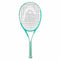 The HEAD Boom Junior 2024 Alternate Tennis Racket in mint features a sleek, modern design with a grid of strings and grip handle. Enhanced with Graphene for superior performance, this racket is ideal for young players.
