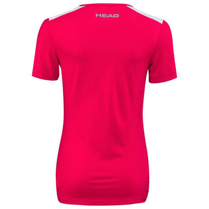 HEAD Womens Club Tech 22 Tennis T-Shirt - Magenta