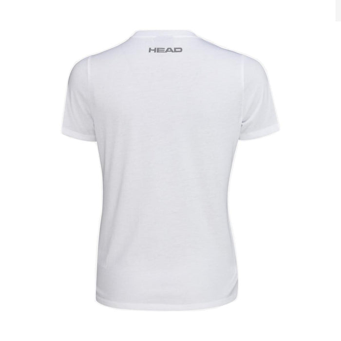 HEAD CLUB BASIC Kinder T-Shirt, Weiß, Aus Atmungsaktivem Polyester-Baumwolle-Mix – Für Sport & Freizeit