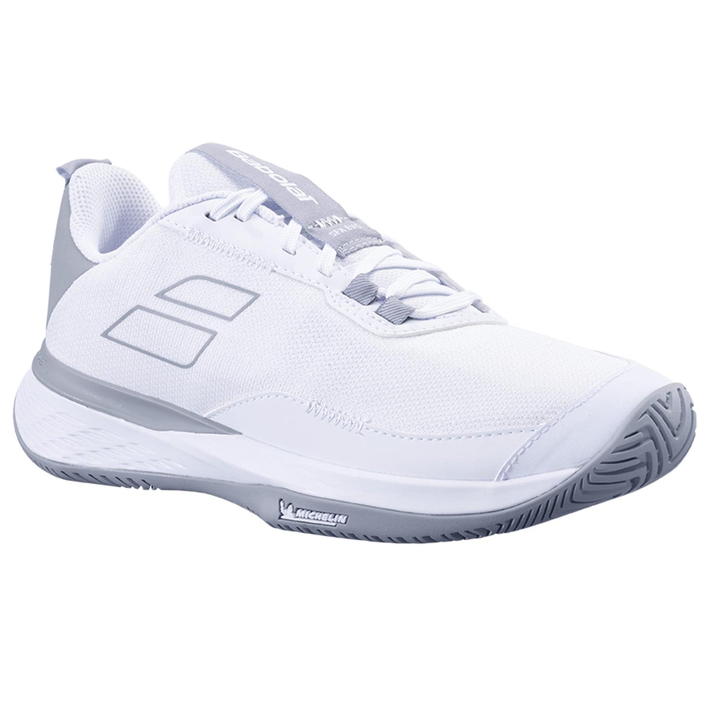 Babolat SFX Evo 2024 Womens Tennis Shoes - White / Lunar Grey - Front Right