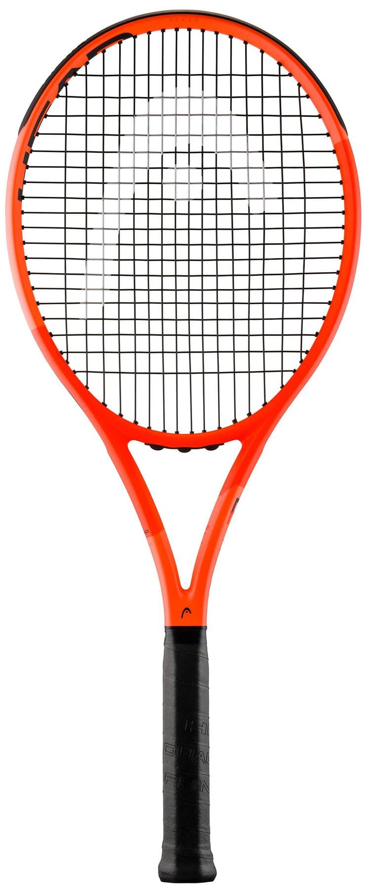 The HEAD IG Radical XCEED Tennis Racket features a red design with black strings and grip, shown on a white background—an ideal choice for beginner players.