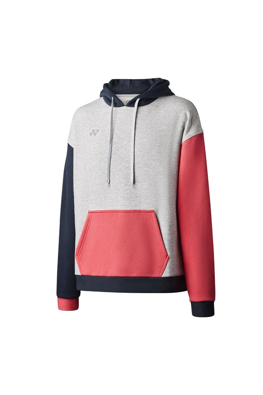 Yonex YHD123 Unisex Tennis Hoodie - Grey / Gunmetal / Cerise