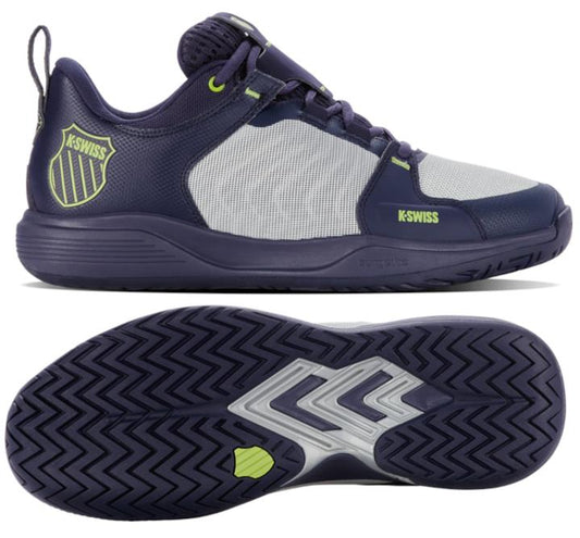 K-Swiss Ultrashot Team Mens Tennis Shoes - Peacoat / Grey Violet / Green