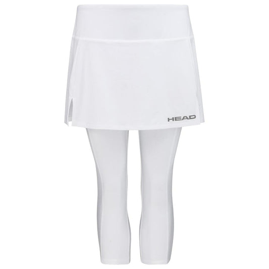 HEAD Womens Club 3/4 Tights Tennis Skort - White