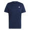 The ADIDAS Men's Club Tennis T-Shirt in navy from adidas features a small white logo on the left chest. This AEROREADY shirt offers short sleeves and boasts a simple, classic design ideal for tennis enthusiasts.