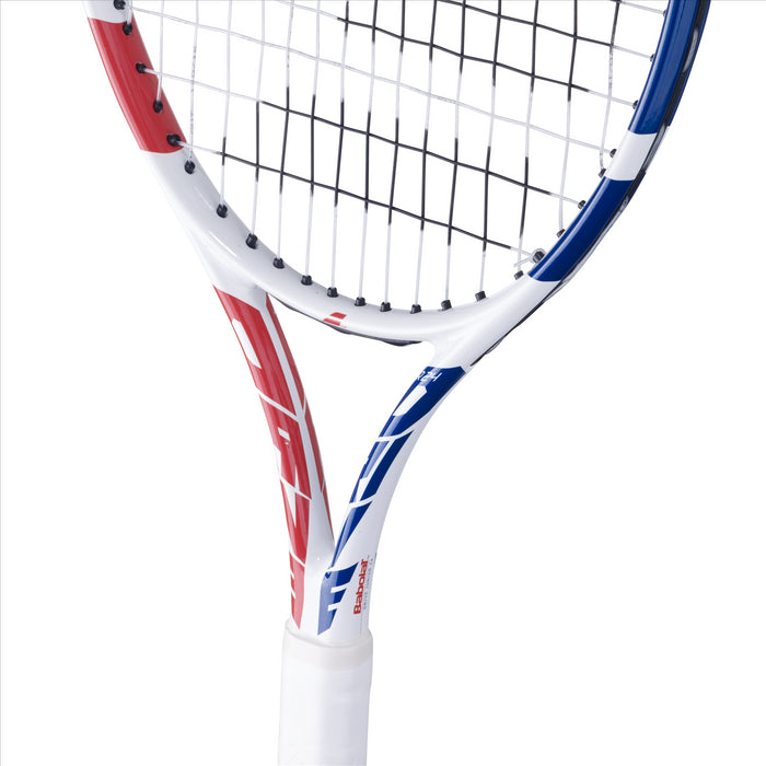 Babolat Drive Junior 24 Girls Tennis Racket - White / Pink / Blue - Shaft