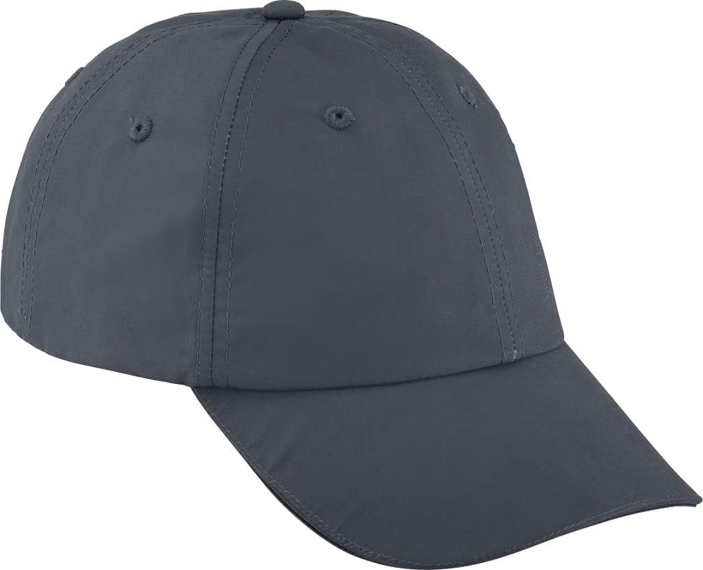 The Babolat Aero Performance Tennis Cap in grey is a lightweight, six-panel cap with a curved brim, ventilation eyelets, and top button—offering excellent sun protection on or off the court.