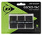 Packaging for the Dunlop Gecko-Tac Tennis Overgrip - 3 Pack, highlighting its tacky surface technology with enhanced control and featuring three black grips and the Dunlop logo, set against a stylish green and black design.