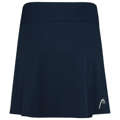 HEAD Womens Club Basic Tennis Skort Long - Dark Blue