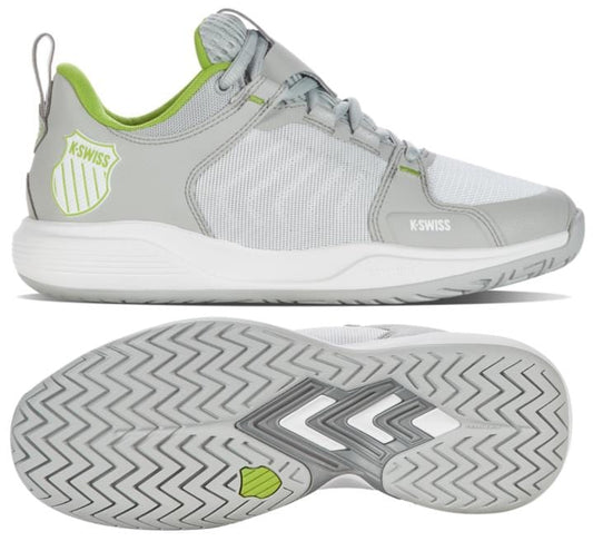 K-Swiss Ultrashot Team Womens Tennis Shoes - Grey Violet / White / Lime