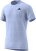 ADIDAS Mens Freelift Tennis T-Shirt - Blue Dawn - Angled