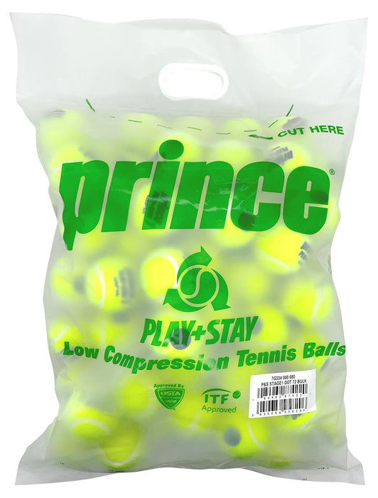 Prince Play & Stay Stage 1 Tennis Balls - 72 Bag