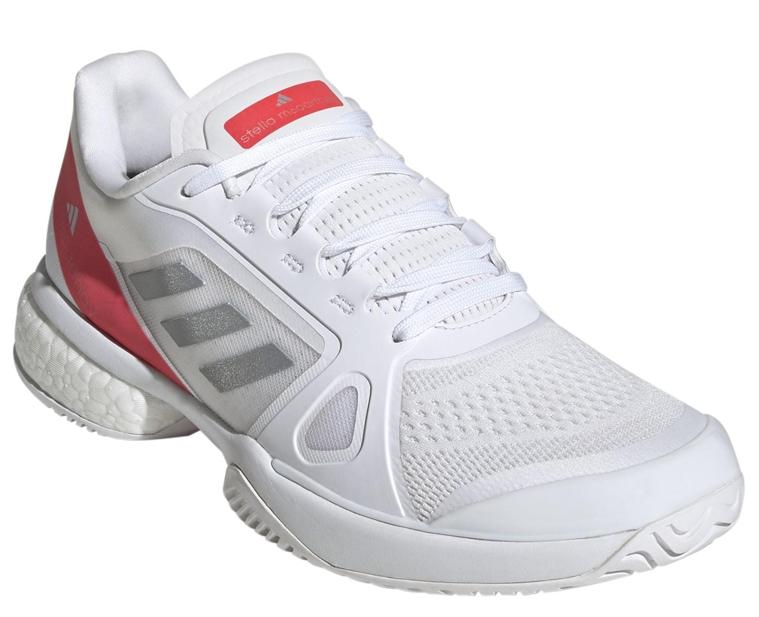 ADIDAS Stella Court Womens Tennis Shoes White Red