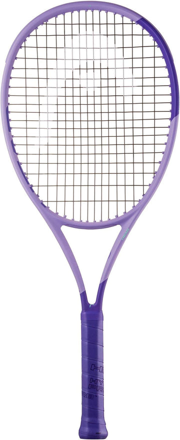 The HEAD Boom Team Alternate 2026 Tennis Racket by HEAD features a purple frame, dark purple grip, and black strings, designed for beginners seeking extra power. Shown against a plain white background.