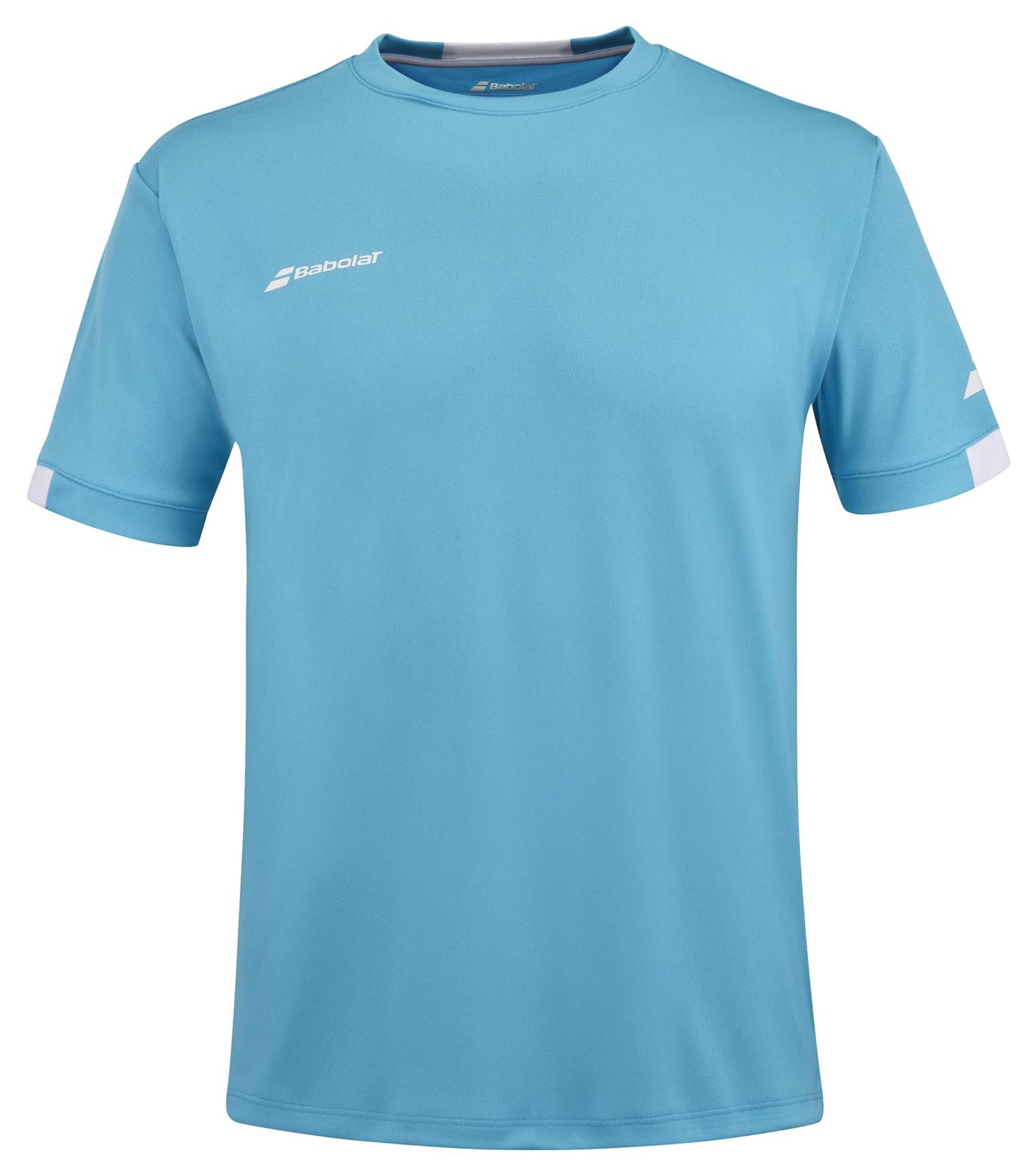 Babolat Play Mens Crew Neck Tennis T-Shirt - Cyan Blue