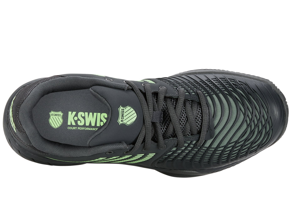 K-Swiss Express Light 3 HB Mens Tennis Shoes - Sea Spray / Urban Chic / Soft Neon Green - Top