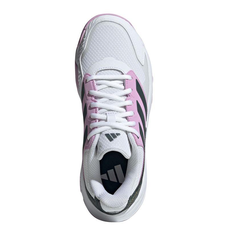 ADIDAS CourtJam Control 3 Womens Tennis Shoes - Bronze Strata / Legend Ink / Bliss Lilac - Top
