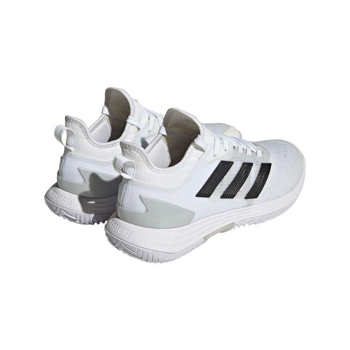 adidas Ubersonic 4.1 Mens Tennis Shoes - White / Silver - Rear