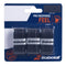 Three black Babolat Pro Response Tennis Overgrip X3 by Babolat in clear packaging on a blue and orange card, labeled “Tacky Feel,” “Extra Absorption,” and “Used on Tour,” offering absorbent comfort with visible Babolat branding.