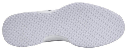 The image shows the white sole with small, evenly spaced circular bumps of the HEAD Sprint Pro 4.0 Mens Grass Court Tennis Shoes – White/Grey, featuring an Ortholite® Insole for comfort.