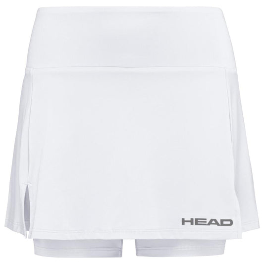 HEAD Womens Club Basic Tennis Skort - White