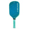 The HEAD Boom XCEED 2026 Pickleball Paddle features a turquoise and blue fiberglass composite surface, a textured grip, and displays the HEAD logo on its face and handle.