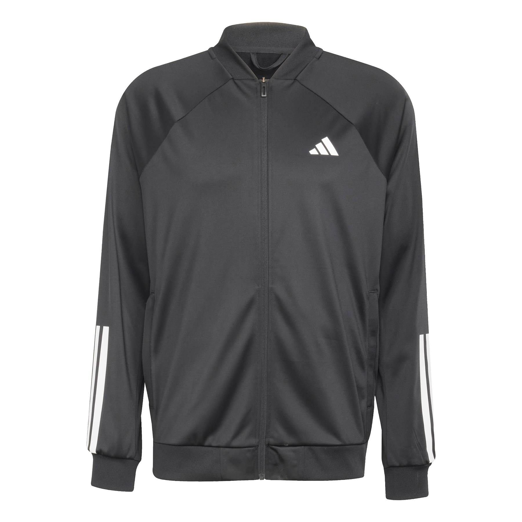 ADIDAS Mens Stripe Knit Tennis Jacket Black - Main Image