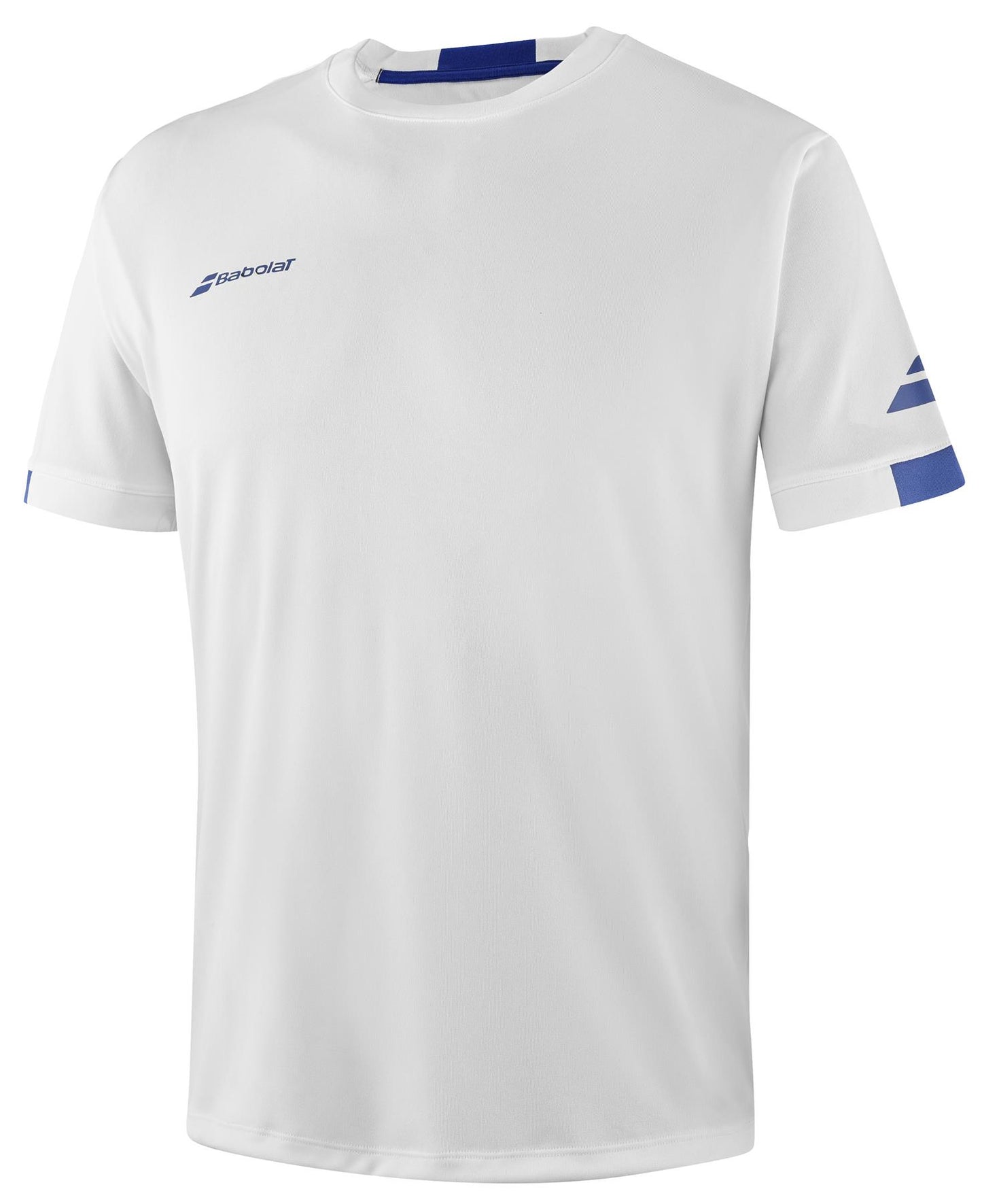 Babolat Play Mens Crew Neck Tennis T-Shirt - White - Angle