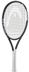 The HEAD Speed Junior 25 2026 Tennis Racket by HEAD features a black and white frame, a white grip, and "HEAD" printed on the frame, shown against a plain white background.