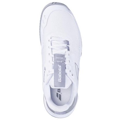 Babolat SFX Evo 2024 Womens Tennis Shoes - White / Lunar Grey - Top