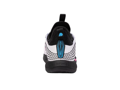 K-Swiss Speedtrac Indoor Court Shoe - White / Black / Neon Pink - Rear