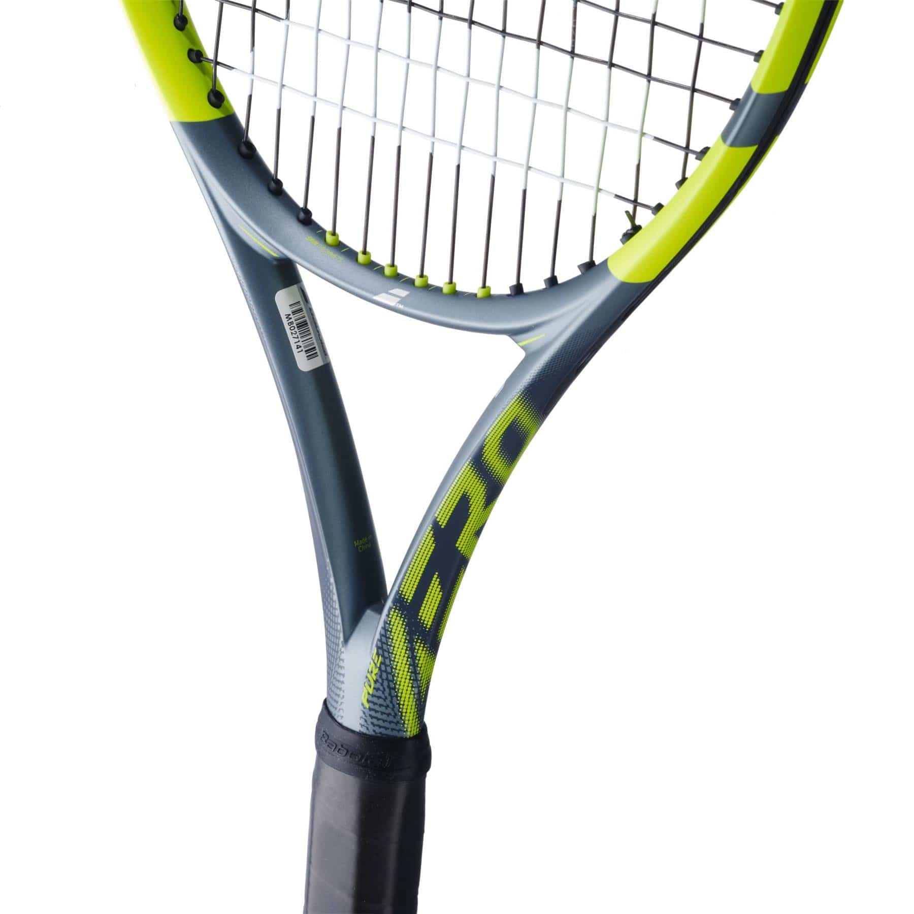 The Babolat Pure Aero 2026 Tennis Racket features a black handle and spin-focused design, inspired by Babolat's iconic Pure Aero series.
