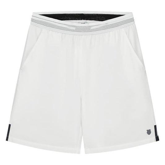 K-Swiss Core Team Mens 8 Inch Tennis Shorts - White