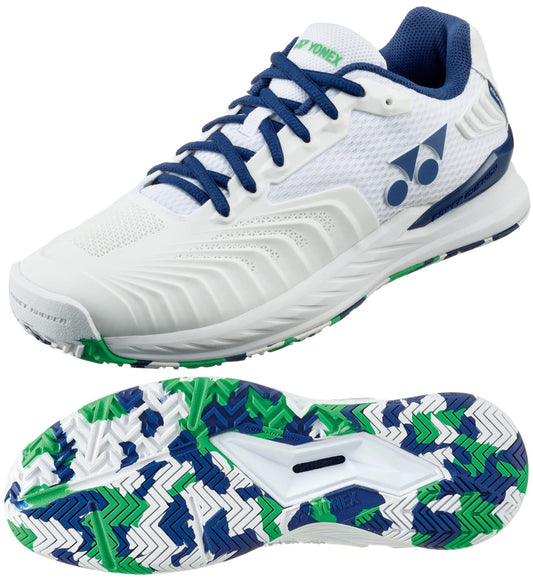 Yonex Power Cushion Eclipsion 4 All Court Womens Tennis Shoes - White / Aloe - Main