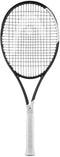 The HEAD Speed Tour 2026 Tennis Racket by HEAD is shown with a black and white frame, white grip, tightly strung black strings, and advanced Hy-Bor technology, set against a plain white background.