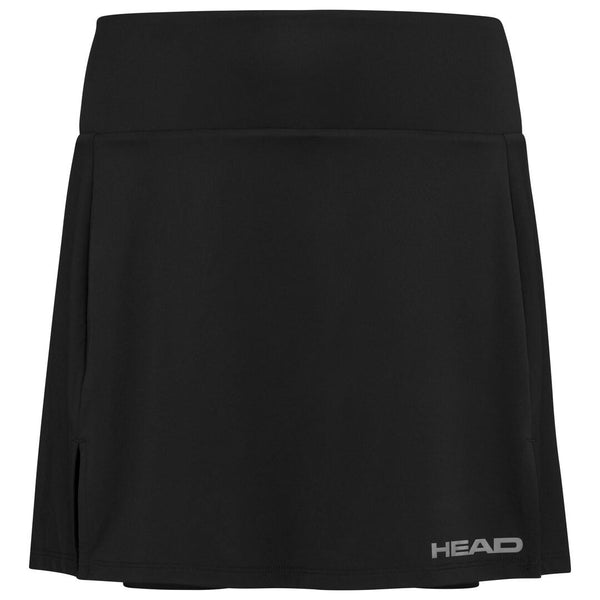 HEAD Womens Club Basic Tennis Skort Long - Black
