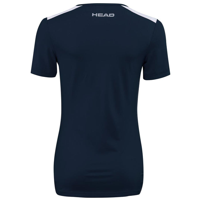 HEAD Womens Club Tech 22 Tennis T-Shirt - Dark Blue