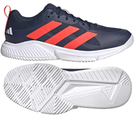 ADIDAS Court Team Bounce 2.0 Mens Indoor Court Shoes - Navy / Solar Red