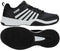 K-Swiss Express 2 Men's Tennis Shoes in Black/White/Soft Neon Green feature signature white stripes, a white sole, and black outsole. The image shows a side view of the performance shoe above and the sole's bottom view below.