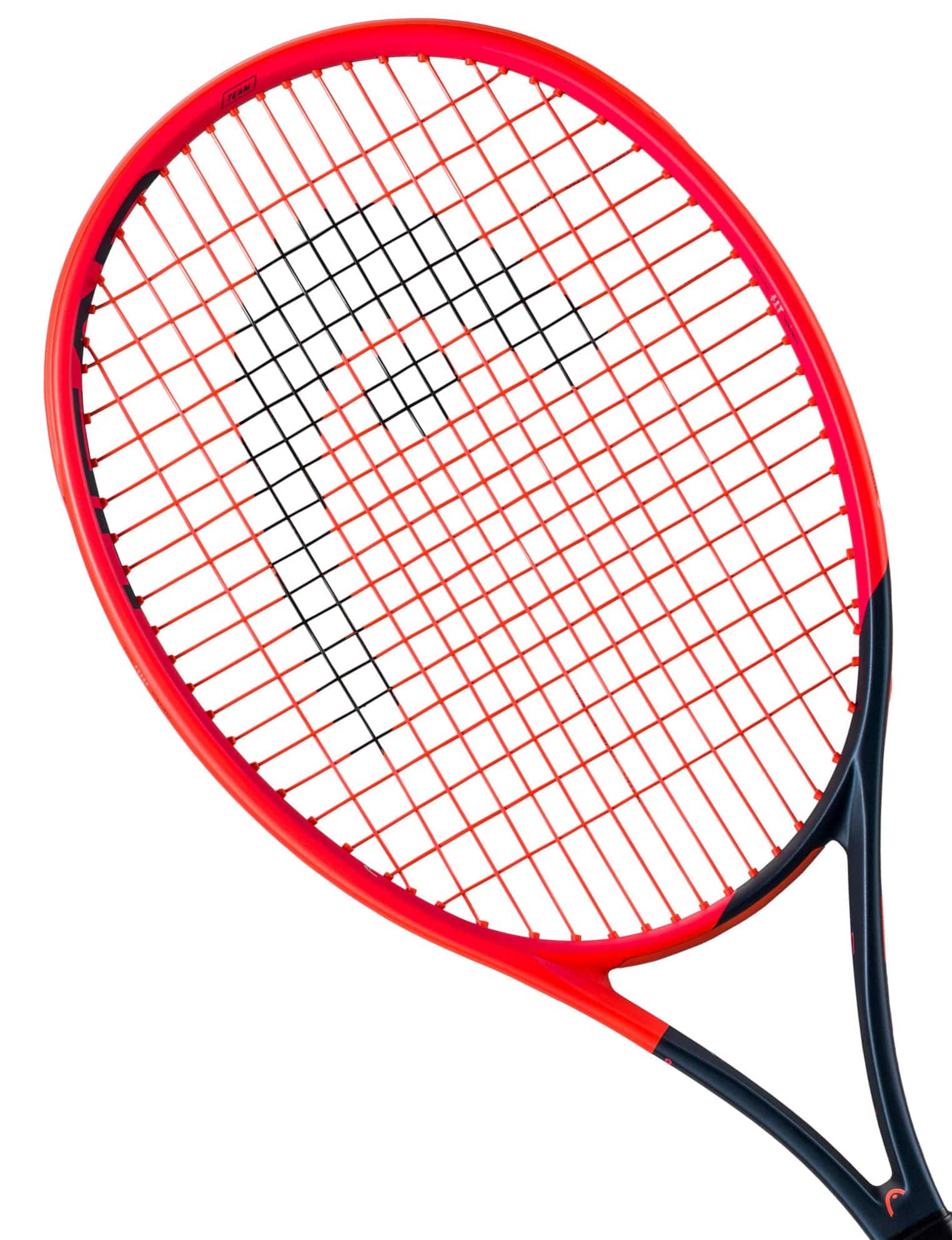 The HEAD Radical Team 2023 Tennis Racket features a bold orange and navy blue design, incorporating innovative Graphene inside for enhanced strength. Its Auxetic technology offers exceptional control, making it the ideal choice for players looking for both performance and style on the court.