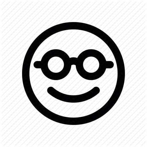 This product, "Choose Strings" by Tennis HQ, features a minimalist black and white line drawing of a smiley face wearing round glasses. The face is framed within a circle against a striped background.
