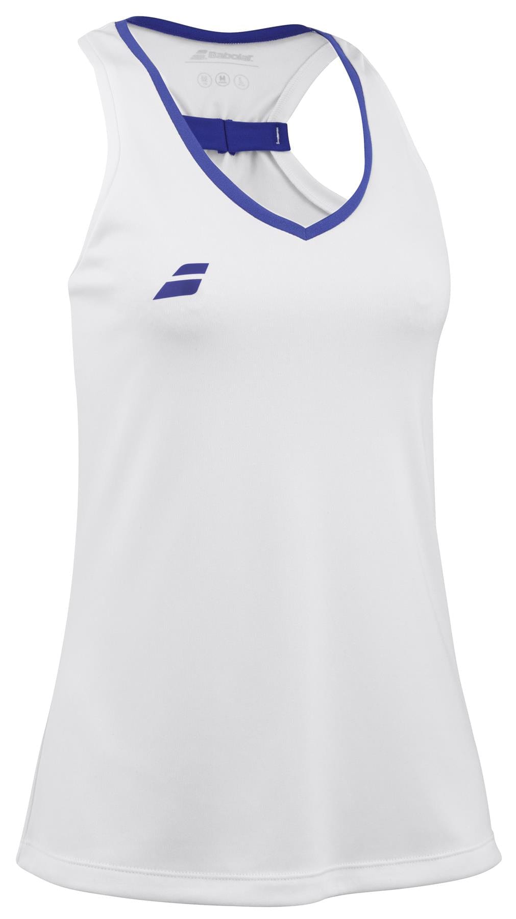 Babolat Play Womens Tennis Tank Top - White - Angle