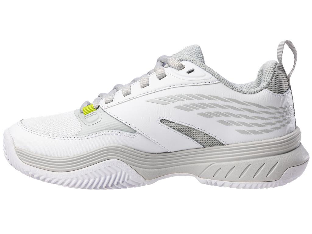 K-Swiss SpeedEX HB Womens Tennis Shoes - White / Grey Violet / Lime Green - Left