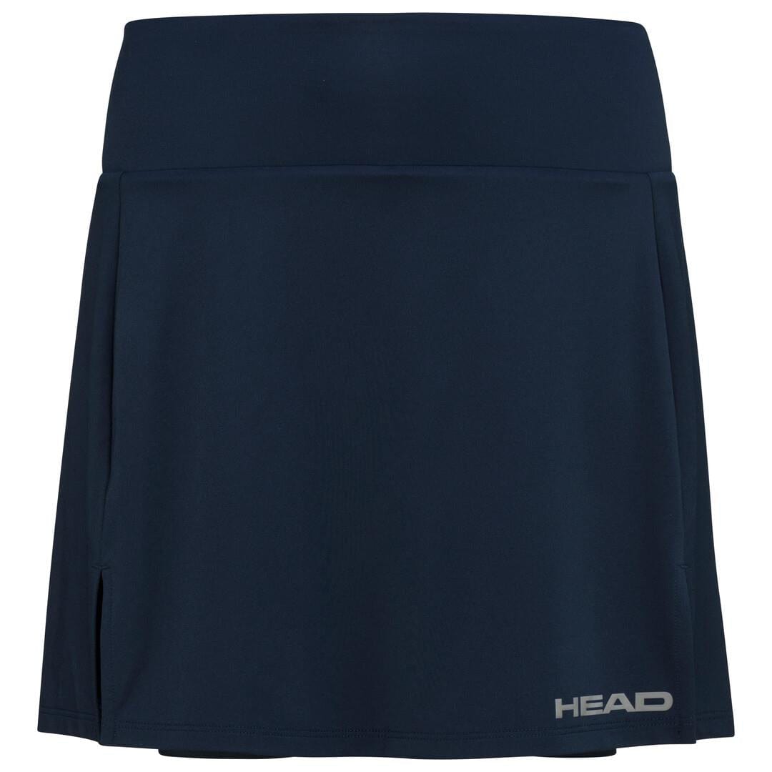 HEAD Womens Club Basic Tennis Skort Long - Dark Blue