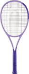 The HEAD Boom MP UL Alternate 2026 Tennis Racket by HEAD is a lightweight purple racket with a black grip and tight strings, shown on a white background—ideal for beginners.