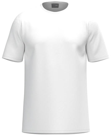 The HEAD Simple Men's Tennis T-Shirt in white provides athletic comfort, making it an ideal addition to any men's tennis wardrobe.