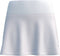 The adidas Court Womens Tennis Skirt - White features a wide, moisture-wicking waistband and is shown on a white background.