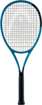A HEAD Boom Team 2026 Tennis Racket in blue and black with a black grip and taut strings, displayed on a white background.